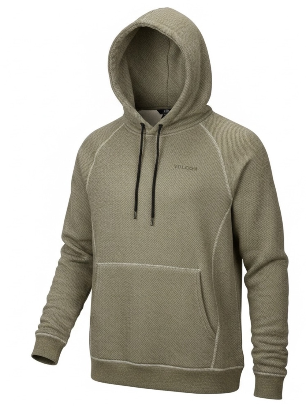 Volcom Olive and Cream Knit Pull Over
